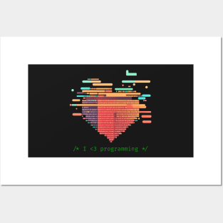 I love programming - V1 Posters and Art